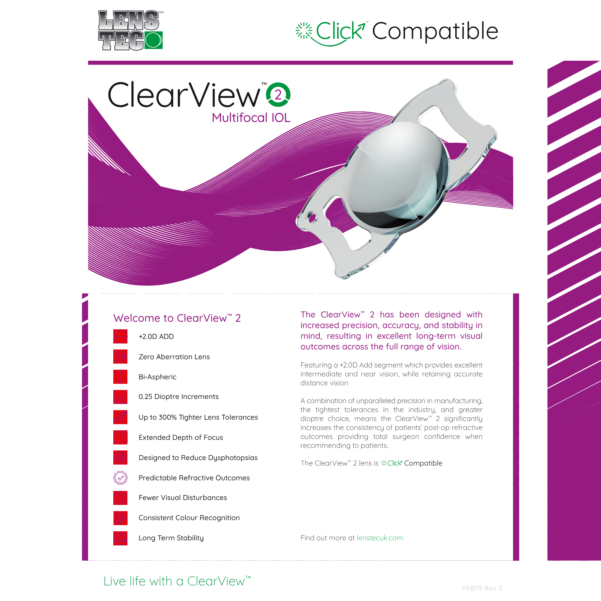 Thủy tinh thể nhân tạo đa tiêu cự - Clear view 2